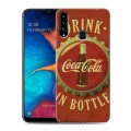 Дизайнерский пластиковый чехол для Samsung Galaxy A20s Coca-cola