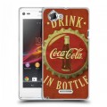 Дизайнерский пластиковый чехол для Sony Xperia L Coca-cola