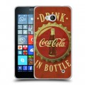 Дизайнерский пластиковый чехол для Microsoft Lumia 640 Coca-cola