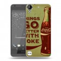 Дизайнерский пластиковый чехол для HTC Desire 530 Coca-cola