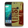 Дизайнерский пластиковый чехол для Google Pixel Coca-cola