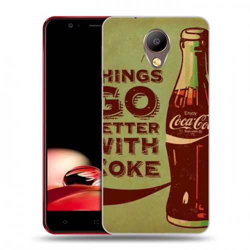 Дизайнерский пластиковый чехол для Elephone P8 Coca-cola