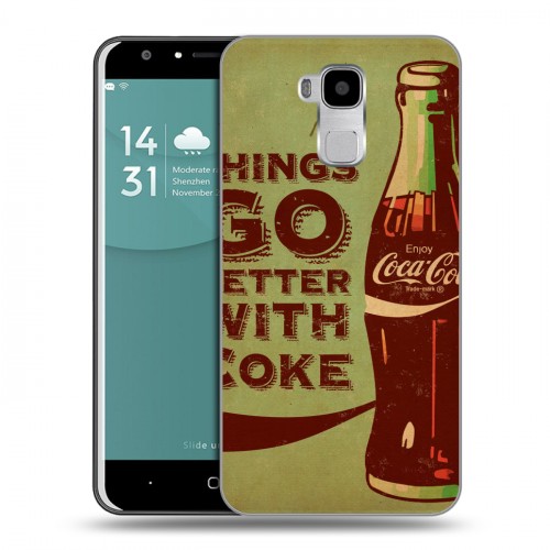 Дизайнерский пластиковый чехол для Doogee Y6 Coca-cola