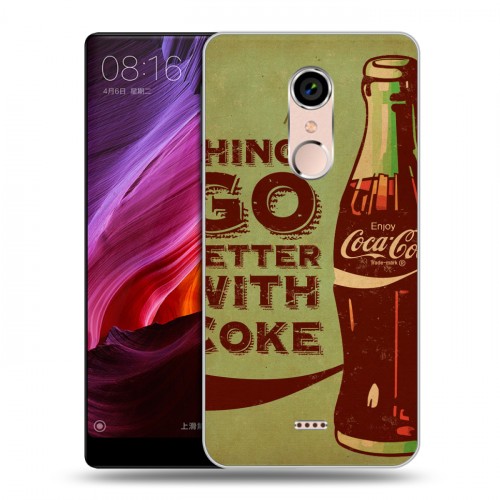 Дизайнерский силиконовый чехол для BQ Strike Selfie Max Coca-cola