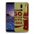 Дизайнерский пластиковый чехол для Nokia 7 Plus Coca-cola