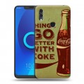 Дизайнерский силиконовый чехол для Alcatel 5V Coca-cola