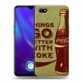 Дизайнерский силиконовый с усиленными углами чехол для OPPO A1k Coca-cola