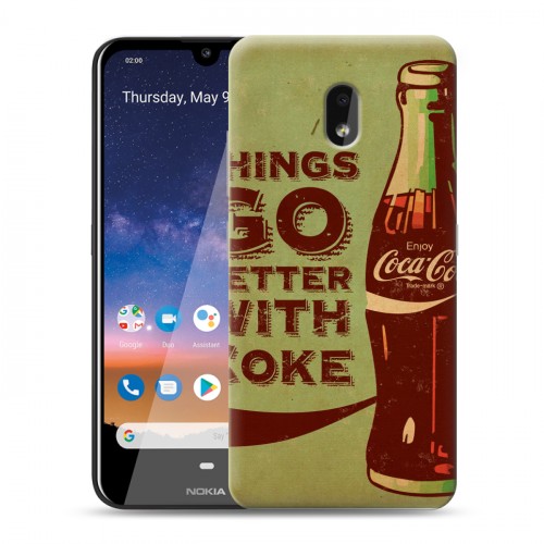 Дизайнерский силиконовый чехол для Nokia 2.2 Coca-cola