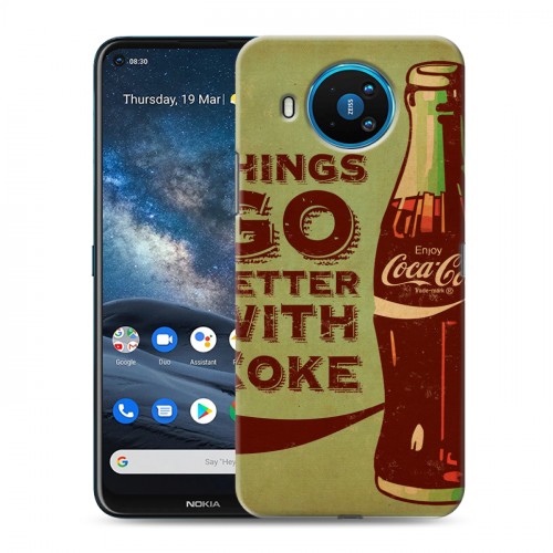 Дизайнерский силиконовый чехол для Nokia 8.3 Coca-cola