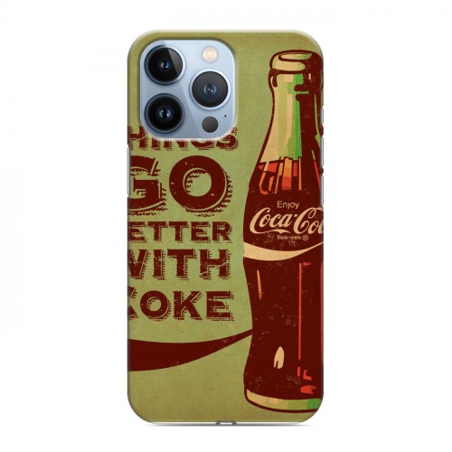 Дизайнерский силиконовый чехол для Iphone 13 Pro Coca-cola