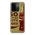 Дизайнерский силиконовый с усиленными углами чехол для Tecno Spark Go 2022 Coca-cola