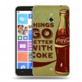 Дизайнерский пластиковый чехол для Nokia Lumia 1320 Coca-cola