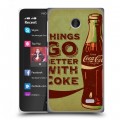 Дизайнерский пластиковый чехол для Nokia X Coca-cola