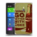 Дизайнерский силиконовый чехол для Nokia XL Coca-cola