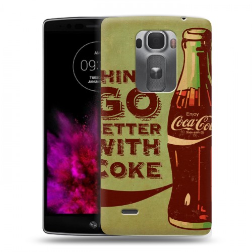 Дизайнерский пластиковый чехол для LG G Flex 2 Coca-cola