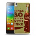 Дизайнерский пластиковый чехол для Lenovo A7000 Coca-cola