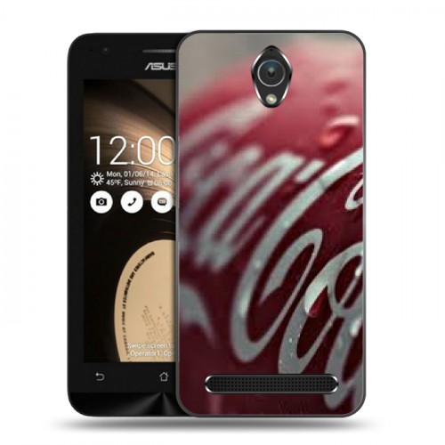Дизайнерский пластиковый чехол для ASUS Zenfone Go Coca-cola