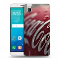 Дизайнерский пластиковый чехол для Huawei ShotX Coca-cola