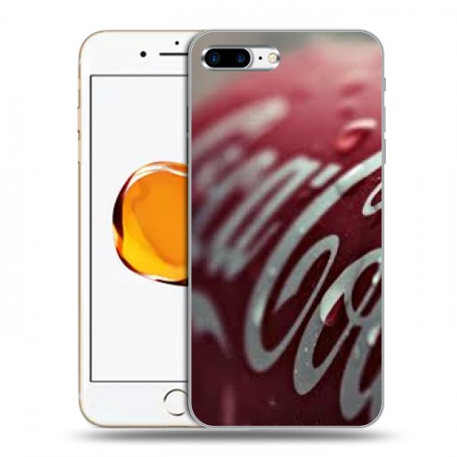 Дизайнерский пластиковый чехол для Iphone 7 Plus / 8 Plus Coca-cola