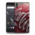 Дизайнерский пластиковый чехол для BQ Aquaris X5 Coca-cola