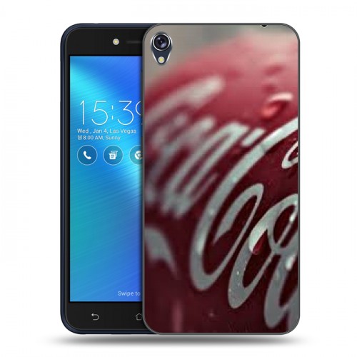 Дизайнерский силиконовый чехол для Asus ZenFone Live Coca-cola