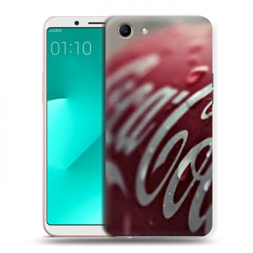 Дизайнерский пластиковый чехол для OPPO A83 Coca-cola