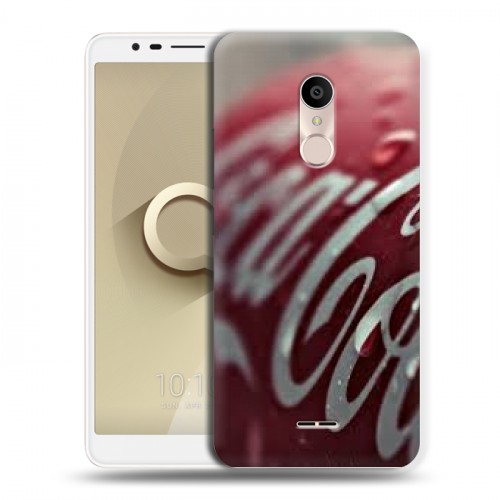 Дизайнерский силиконовый чехол для Alcatel 3C Coca-cola