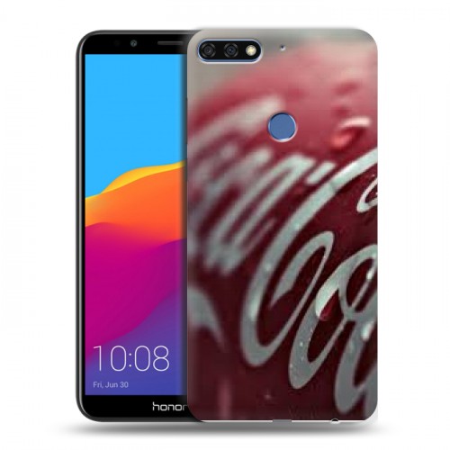 Дизайнерский пластиковый чехол для Huawei Honor 7C Pro Coca-cola