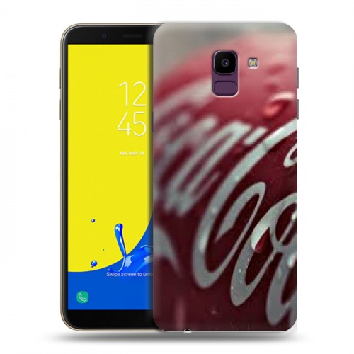 Дизайнерский пластиковый чехол для Samsung Galaxy J6 Coca-cola