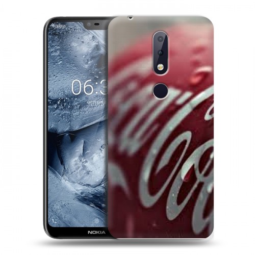 Дизайнерский пластиковый чехол для Nokia 6.1 Plus Coca-cola