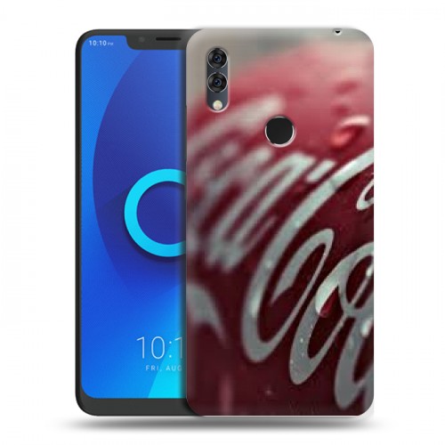 Дизайнерский силиконовый чехол для Alcatel 5V Coca-cola