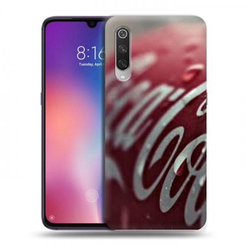 Дизайнерский силиконовый с усиленными углами чехол для Xiaomi Mi9 Coca-cola