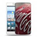 Дизайнерский пластиковый чехол для Huawei Ascend D2 Coca-cola