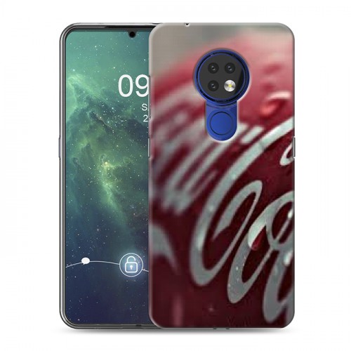 Дизайнерский силиконовый чехол для Nokia 6.2 Coca-cola