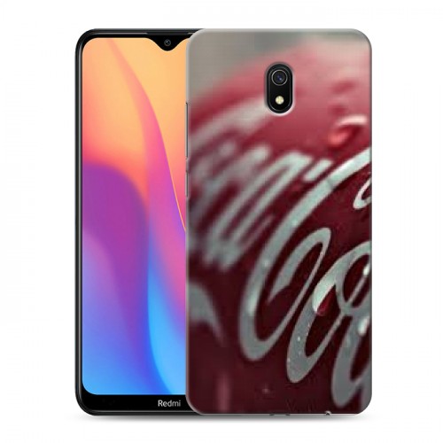 Дизайнерский силиконовый с усиленными углами чехол для Xiaomi RedMi 8A Coca-cola