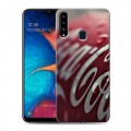 Дизайнерский пластиковый чехол для Samsung Galaxy A20s Coca-cola