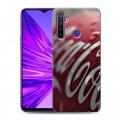 Дизайнерский силиконовый чехол для Realme 5 Coca-cola