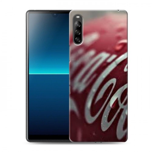 Дизайнерский силиконовый с усиленными углами чехол для Sony Xperia L4 Coca-cola