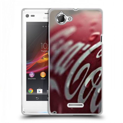 Дизайнерский пластиковый чехол для Sony Xperia L Coca-cola