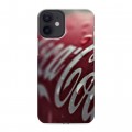 Дизайнерский силиконовый с усиленными углами чехол для Iphone 12 Mini Coca-cola