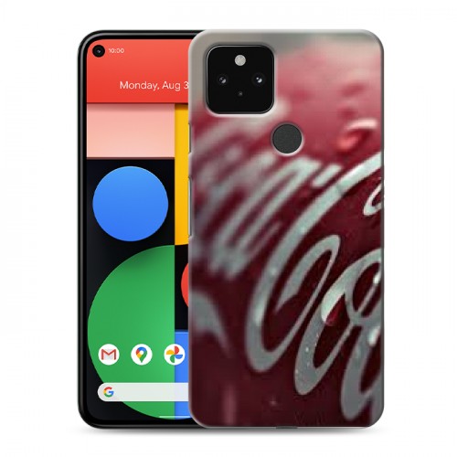 Дизайнерский пластиковый чехол для Google Pixel 5 Coca-cola