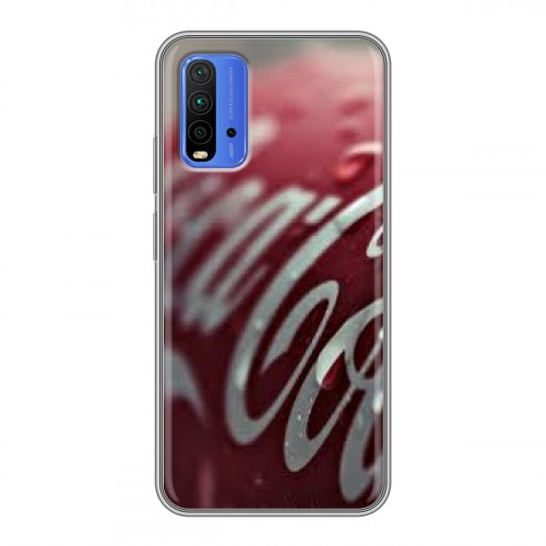 Дизайнерский силиконовый чехол для Xiaomi RedMi 9T Coca-cola