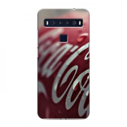 Дизайнерский пластиковый чехол для TCL 10L Coca-cola