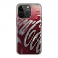 Дизайнерский силиконовый чехол для Iphone 14 Pro Coca-cola