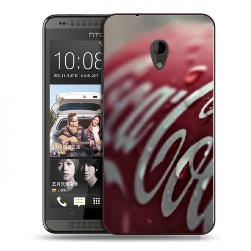 Дизайнерский силиконовый чехол для HTC Desire 700 Coca-cola
