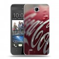 Дизайнерский пластиковый чехол для HTC Desire 300 Coca-cola