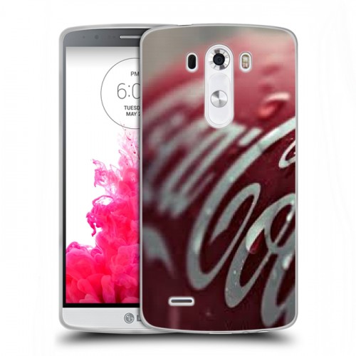 Дизайнерский пластиковый чехол для LG G3 (Dual-LTE) Coca-cola