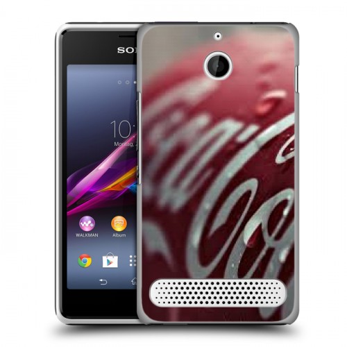 Дизайнерский силиконовый чехол для Sony Xperia E1 Coca-cola