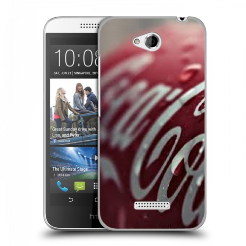 Дизайнерский пластиковый чехол для HTC Desire 616 Coca-cola