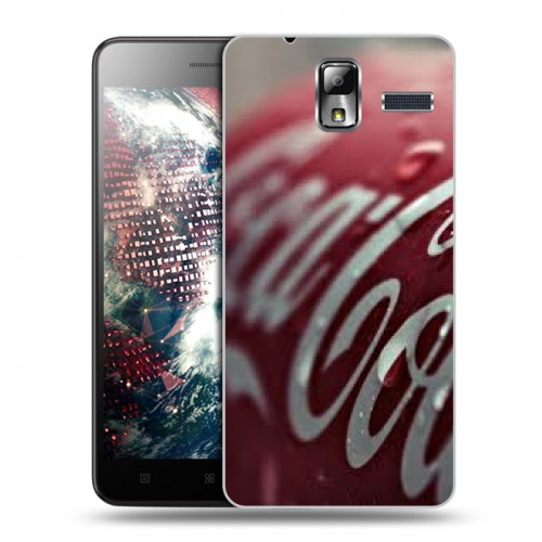 Дизайнерский силиконовый чехол для Lenovo S580 Ideaphone Coca-cola